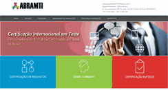 Desktop Screenshot of abramti.org.br